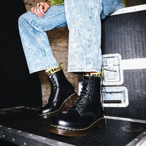 Black Doc Martins 1460 Lace Up Boots